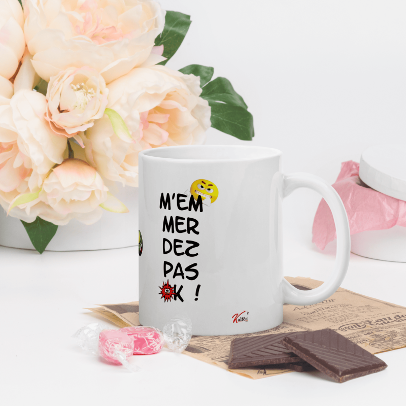 Mug humour prénom à personnaliser case cochée