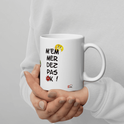 Mug humour prénom à personnaliser case cochée