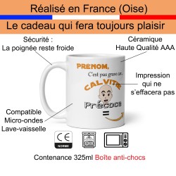 Tasse humour personnalisable calvitie précoce