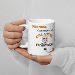 Tasse humour personnalisable calvitie précoce