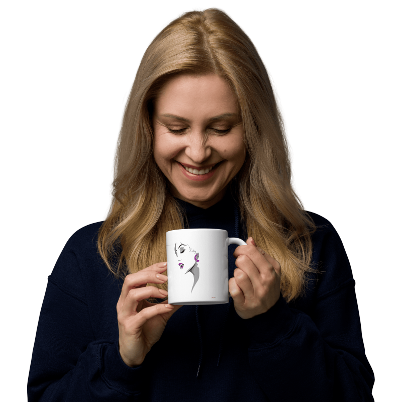 Mug prénom connasse humour romantique mots croisés