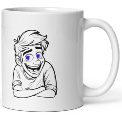 Tasse prénom connard humour romantique visage homme