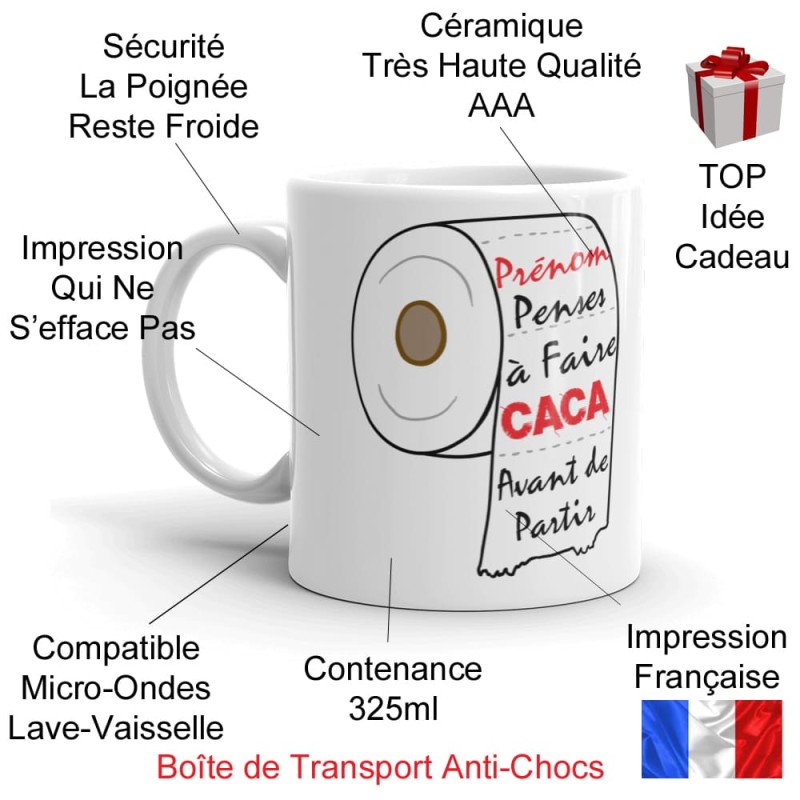 Mug humour prénom message osé et inattendu